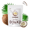 300 Stück 2 in 1 Vitamin D3 10000 iu Plus K2 (MK-7) 200 mcg Virgin Coconut Oil Softgels mit Vitaminen D & K unterstützt Kalziumabsorption, Knochen, Immun- &amp; Herzgesundheit – einfach zu schlucken
