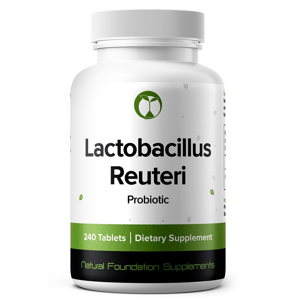 Lactobacillus Reuteri Probiotic Supplement 240 Comprimés 3 Million d'UFC probiotiques pour les hommes et les femmes soutient la santé digestif intestinale et gut (240, Lactobacillus Reuteri)