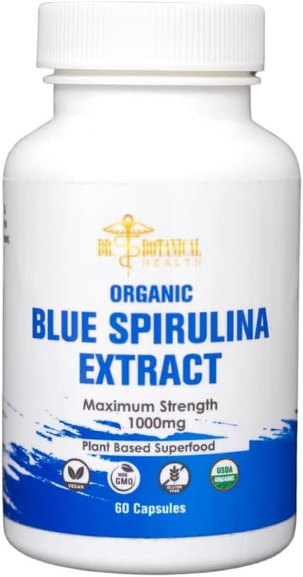 Blaue Spirulina Kapseln - bio - 1000 mg - 60 Kapseln