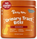 Zesty Paws Cranberry Ergänzung für Hunde - Blasenkontrolle für Hunde - Urinary Tract Support - Cranberry Chews - Immune & Gut Support - Chicken - 90 Count