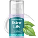 Erweiterte Estro-Life Balancing Hautcreme für Frauen | Kosmetische Hautcreme mit Estriol, Wild Yam, Black Cohosh, Vitamin A, Black Currant Oil & Manganese | Paraben-Free | 80 Anwendungen | 4oz Pumpe