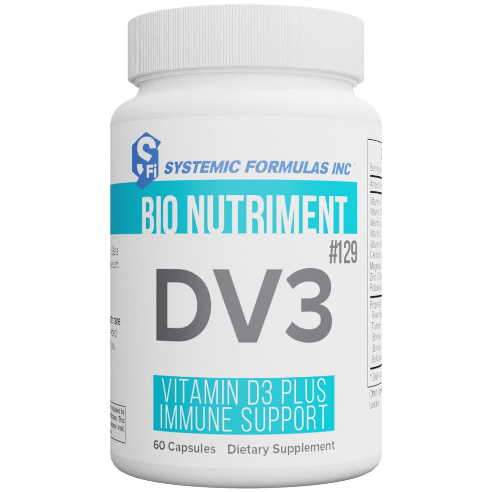 Formules systémiques DV3 BioNutrition Vitamine D3 Plus Immune Support