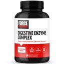 FORCE FACTOR Digestive Enzymes Complex, um Verdauungs-Gesundheit, Gut-Gesundheit zu unterstützen und Bloating Relief für Frauen und Männer, Full-Spectrum 10 Digestive Enzyme, Non-GMO, 90 Kapseln