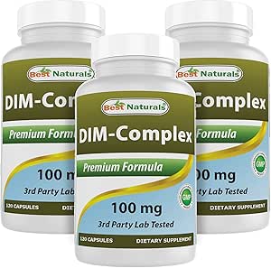 Meilleur complexe DIM naturel 100 mg 120 Capsules (120 Nombre (paquet de 3))