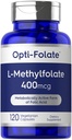 Carlyle L Methylfolate 400 mcg | 120 Vegetarische Kapseln | Optimierte und aktivierte Methyl Folat | Non-GMO & Gluten kostenlose Supplement | von Opti-Folate
