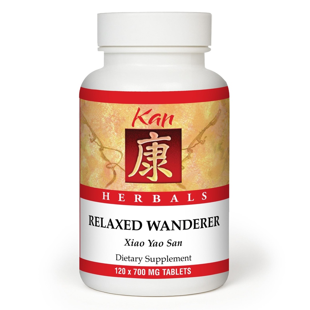 Kan Herbs Company Relaxed Wanderer – Traditional Chinese Herbal Formula to Support Mood, Digestion, and Menstrual Balance, Nourishes Blood, Eases Occasional Tension and Fatigue, 120 Tablets