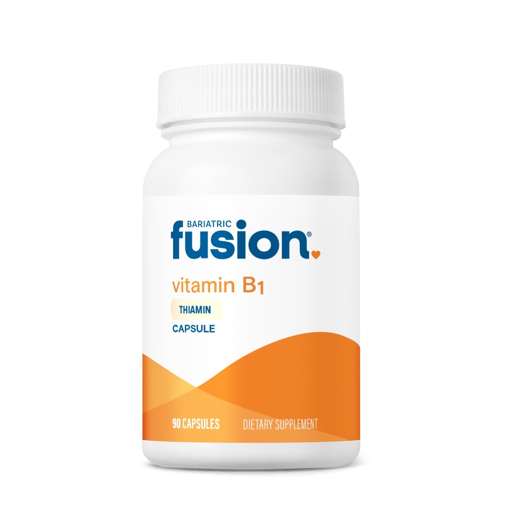 Bariatric Fusion Vitamin B1 (Thiamin) für Bariatric Surgery Patienten mit Magen-Bypass &amp; Sleeve Gastrectomy, Easy to Swallow Capsule, 90 Count