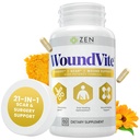 Zen Nutrients WoundVite Pre & Post Chirurgie Support, Scar & Wound Care, Traitement des cicatrices, Chirurgie plastique et générale, Heal Faster & Aids in Recovery Time w/Bromelain, Turmeric & Arnica - 60 Caps végétaliens