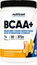 Nutricost BCAA + Poudre d'hydratation (Peach Mango) 30 portions - Acides aminés à chaîne ramifiée avec complexe d'hydratation - Sans gluten, sans OGM