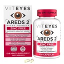 Vityeyes AREDS 2 Support Maculaire sans zinc, Capsules naturelles sans allergène avec vitamine E, vitamine C, lutéine et zéaxanthine, sans zinc, sans cuivre, sans médecin des yeux, fabriqués aux États-Unis, 120 Ct