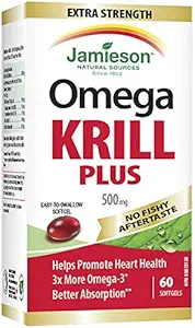 Jamieson Extra Strength Krill Plus, 60 Softgels
