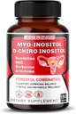 Myo-Inositol + D-Chiro Inositol – 150 Kapseln – mit Folate, NAC, Berberine, CoQ10 und Detox Blend – Unterstützung Hormonal Balance & Metabolic Wellness – Non-GMO, Gluten-Free