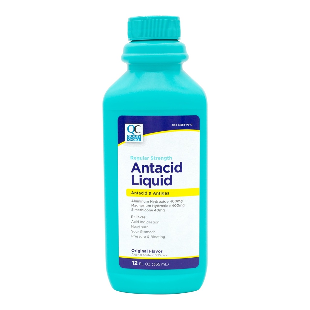 Quality Choice Antacid LIQIUD Regular Strength (MYLANTA) 12OZ