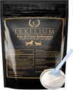 Dermatitis Skin and Coat Supplement für Hunde und Katzen - Fördert gesunde Haut und Fell für Hunde und Katzen - Hilft w/Itch, trockene Haut + andere Symptome - Natürliche vet-Approved Powder Formula - 200G