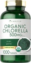 Carlyle Chlorella Tablets Bio 500 mg | 1000 Count | Vegetarisch, Non-GMO, und Glutenfreie Ergänzung