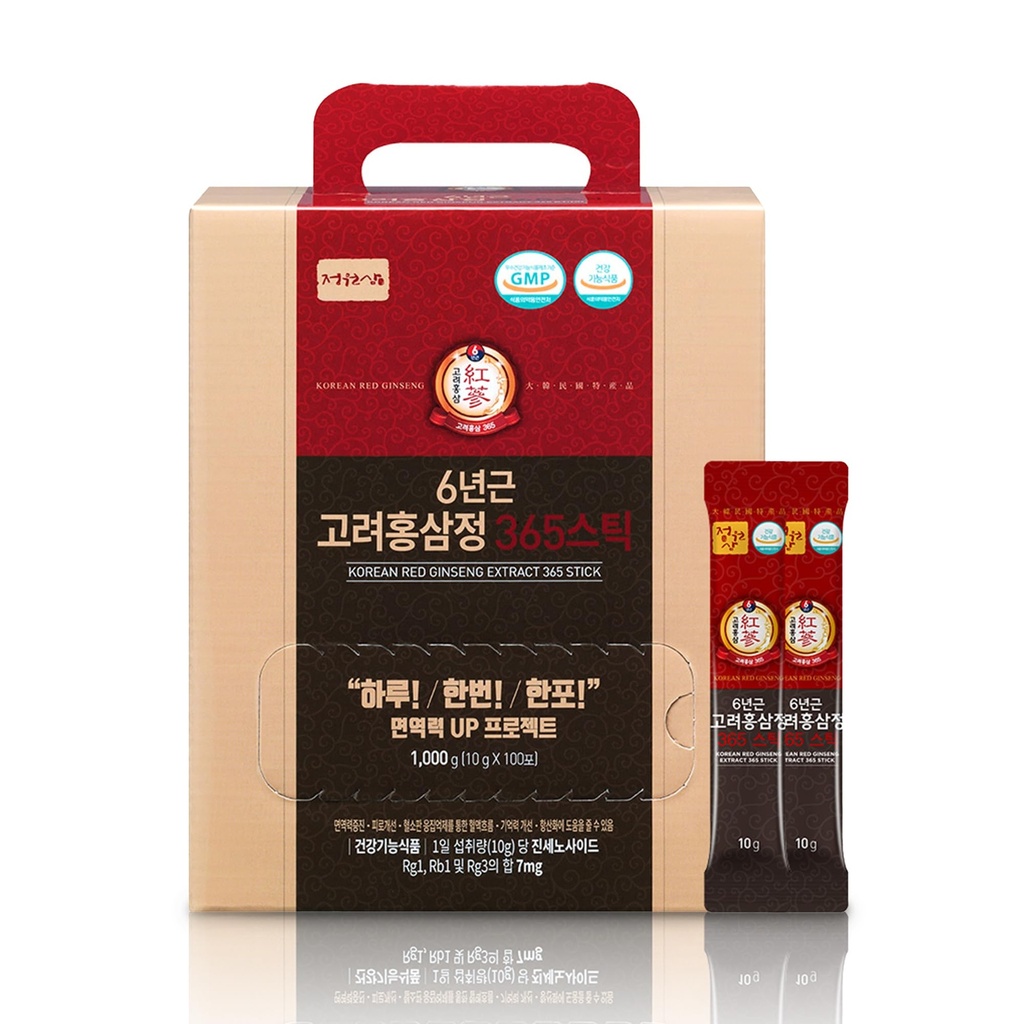 Ginseng rouge coréen de 6 ans 365,100 bâtonnets de légumes 7mg Ginsénosides par bâton