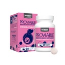 Nutramax Proviable Probiotika für Hunde, Tägliche Verdauungs-Gesundheitsergänzung mit mehreren Strainen von Bakterien, Dog Probiotics Plus Prebiotics, 60 Kautabletten