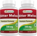 Meilleur Melon amer naturel 500 mg 90 Vcaps (90 Nombre (paquet de 2))