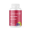 Célébrez les vitamines Multi ADEK Chewables, 60mg Fer - Multivitamine bariatrique quotidienne, Vitamines A, D, E, K & B12 pour les patients en chirurgie de commutation duodénale - Raisin (60 comprimés)