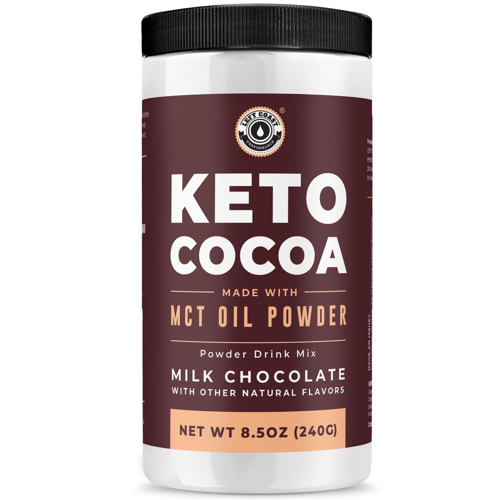 Keto Cocoa | Keto Hot Chocolate Drink Mix Powder - Sugar Free, Low Carb mit Protein und MCT Ölpulver