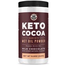 Keto Cocao.Keto Hot Chocolate Drink Mélange de poudre - sans sucre, faible teneur en glucides avec des protéines et de la poudre d'huile MCT