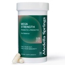 Mega-Strain 50 Million CFU Probiotiques + Prébiotiques 30 Caps Probiotiques pour les femmes et les hommes - Maintenir une bonne flore Probiotique et santé digestive - Pas de réfrigération Probiotiques requis Lactobacillus Rhamnosus