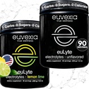 Euvexia Dr Ekberg euLyte Electrolytes Bundle , lot de variétés de lime de citron non aromatisé , sans sucre Poudre d'électrolyte avec 80+ Minéraux , 90 portions