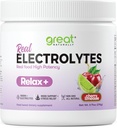 Relax+ Cherry Limeade Calming Electrolyte Supplement: Hydration & Mood Unterstützung für Entspannung, Stress Relief, Adrenal & Cortisol Support - Glycine, L-Theanine, Lemon Balm - USA Made