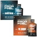 Alimentation en carburant de la grenouille Protéines régulières et ultra avant l'entraînement Ensemble de shot, 1500mg Beta Alanine, 15g Protéines Nano-Hydrolyzed Grass Fed Collagen, Pré et après l'entraînement, 1.2 oz Packets, 48 Pack