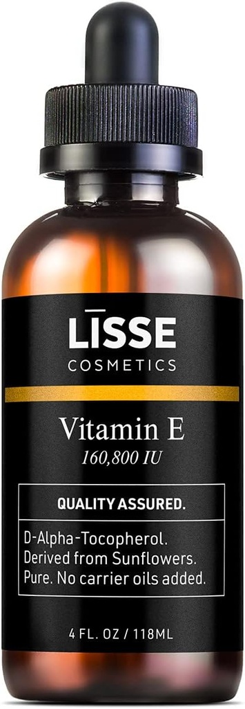 Lisse Pure Concentrated Vitamin E Oil - 160.800 IU - Keine Trägeröle hinzugefügt - D-Alpha-Tocopherol