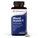 LifeSeasons - Mood Stabili-T - Positif Mood Booster - Amélioré Calme et Bonheur - Détendu et équilibré - Contient Rhodiola, Ginkgo Biloba et Vitamine D3 - (60 Capsules)