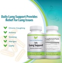 Daily Lung Cleanser & Detox Support Supplement | Erfrischen Sie Ihre Lunge, um Easier zu atmen | Respiratorische Probleme & Adresse Probleme wie Allergien, Wheezing und Coughing | 60 Kapseln