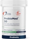 Designs for Health ProbioMed 50 - Probiotics for Digestive Health - 10 Strains mit Lactobacillus acidophilus Probiotic + Lactobacillus rhamnosus - Gut Health + Immununterstützungsergänzung (30 Caps)
