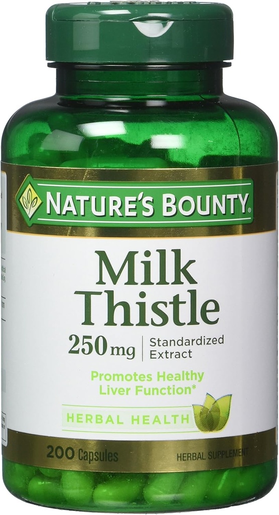 La chardon de lait de la nature 250 mg Capsules 200 ea (paquet de 2)