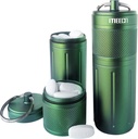 Zweischichtige große Säule Organizer, Aluminium-Container, Wasserdicht, kann Pillen alles Größen, Vitamine, Cod Liver Öl, Ergänzungen und Medikamente, Rv Produkte, Größe:1.6 x 1.6 x 4.4 in (Green)