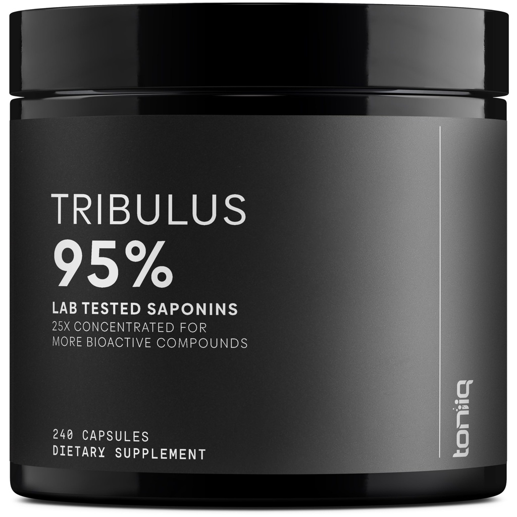 Tribulus Terrestris für Herren - Ultra High Potency 25:1 Extrakt mit 95% Saponins - 1300mg Pure & Concentrated Formula - Third-Party Lab Getestet für Reinheit & Qualität - 240 Kapseln