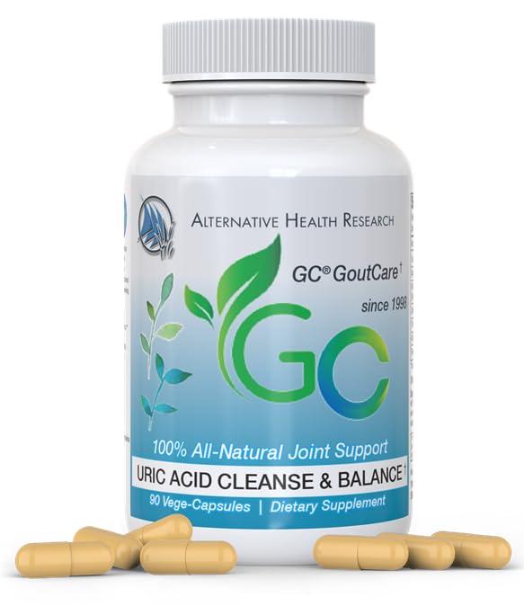 GC® GoutCare: Uric Acid Control | Uric Acid Prevention | Joint Health Supplement | Joint Relief | mit Turmeric, Celery Seed Extract, Milk Thistle und mehr | 90 Kapseln pro Flasche | Non-GMO