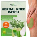 Wellnee Original Kräuterknee Patch - Wellknee Plaster für Knieunterstützung & Muskelschmerzen - Maximale Stärke für ein vorübergehendes Relief - Klebstoff-Wärme-Patches mit natürlichen Kräutern für Wellness (10 Pads)