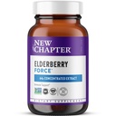 Nouveau chapitre Capsules Vegan Elderberry avec 64x Concentré Black Elderberry + Currant noir pour le soutien immunitaire complet, Projet non OGM vérifié, sans gluten, végétalien certifié, 30 comte