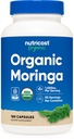 Nutricost Moringa Kapseln 500mg, 180 Kapseln (90 Portionen) - Vegetarische Kapseln, Non-GMO, Glutenfrei