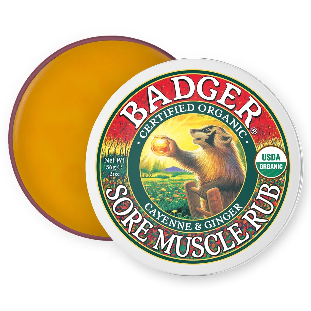 BADGER Bio Sore Muscle Rub Tin, 2 OZ