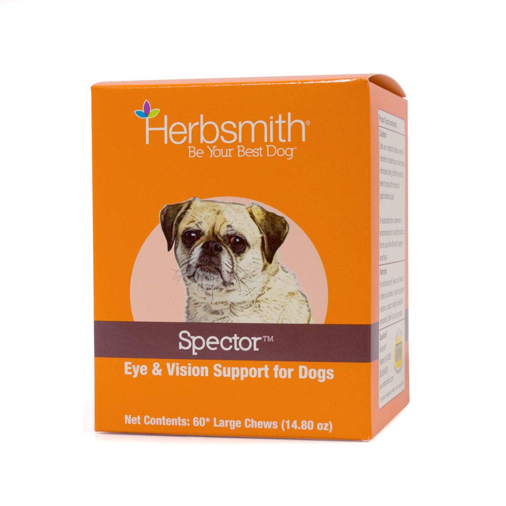 Herbsmith Spector - Eye & Vision Unterstützung für Hunde - Reparatur Grauen Augen - Senior Supplement für Hunde - Antioxidant für Hunde - 60Ct Large Chews