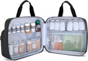 Trunab Pill Bottle Organizer Medizin Tragetasche Sichere Medikamente Reisetasche für Verschreibung, Vitamine, medizinische Nahrungsergänzungsmittel Lagerung (nur)