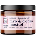 Myo-Inositol & D-Chiro Inositol Powder | Hormone Balance for Women | Ideal 40:1 Ratio | Myo 2000mg, D Chiro 50mg | Regulate Menstrual Cycle and Support Ovarian Health | 60 Servings, 4.34 oz.