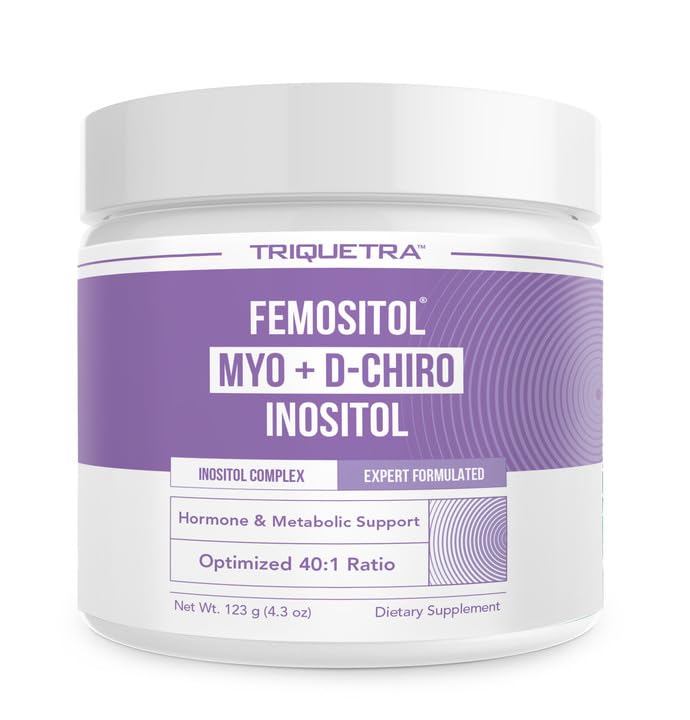 FemoSitol Inositol Pulver | Myo-Inositol & D-Chiro Inositol Complex - Klinisch getestet 40:1 Ratio (Vitamin B8) | PCOS, Hormonal Balance & Gesunde Ovarian Funktionsunterstützung (123 Gramm – 60 Portionen)