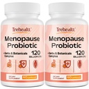 Suppléments de ménopause pour femmes, 120 milliards CFU Probiotic, 13-en-1 Herbs & Botanicals Complex, pour Hormone Ménopause, Flashs chauds, Sueurs de nuit, Swings d'humeur, Perturbations du sommeil, Vegan, 120 Caps