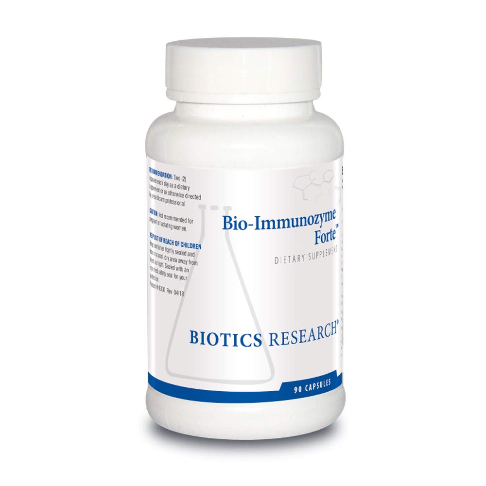 Biotics Research Bio Immunzyme Forte Multivitamin/Mineral zur Unterstützung normaler, gesunder Immunfunktion, Echinacea, Cayenne Pfeffer, Lactobacillus acidophilus, Probiotics, Amino Acids 90 Kapseln