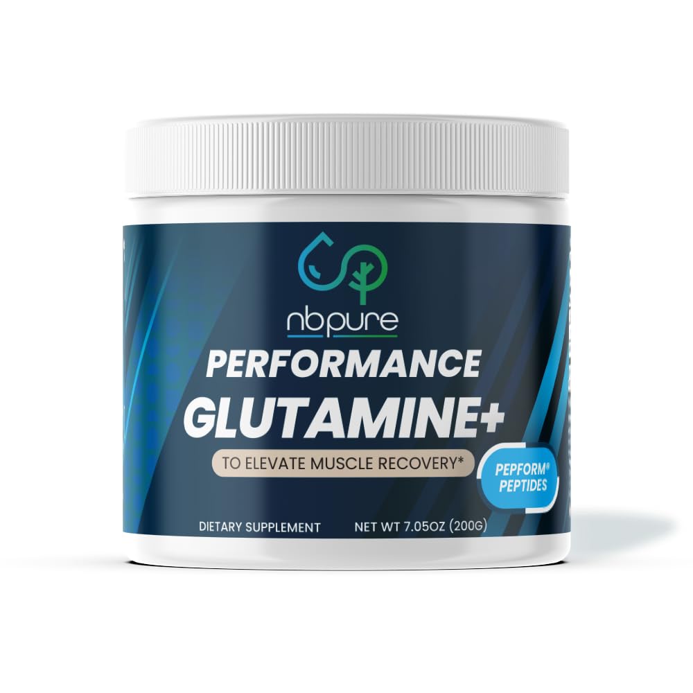nbpure Performance Glutamine+: PepFormTM Glutamine Peptides – Récupération des muscles non OGM et santé des intestins – Gut maigre, soutien immunitaire