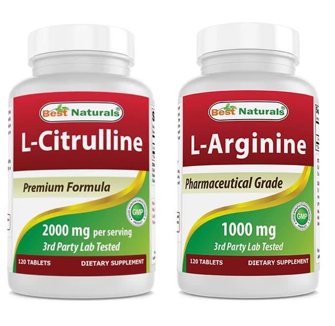 Best Naturals L-Citrulline 2000mg & L-Arginin 1000 mg