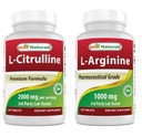 Best Naturals L-Citrulline 2000mg & L-Arginin 1000 mg